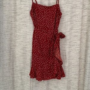 NWT polka dot wrap dress